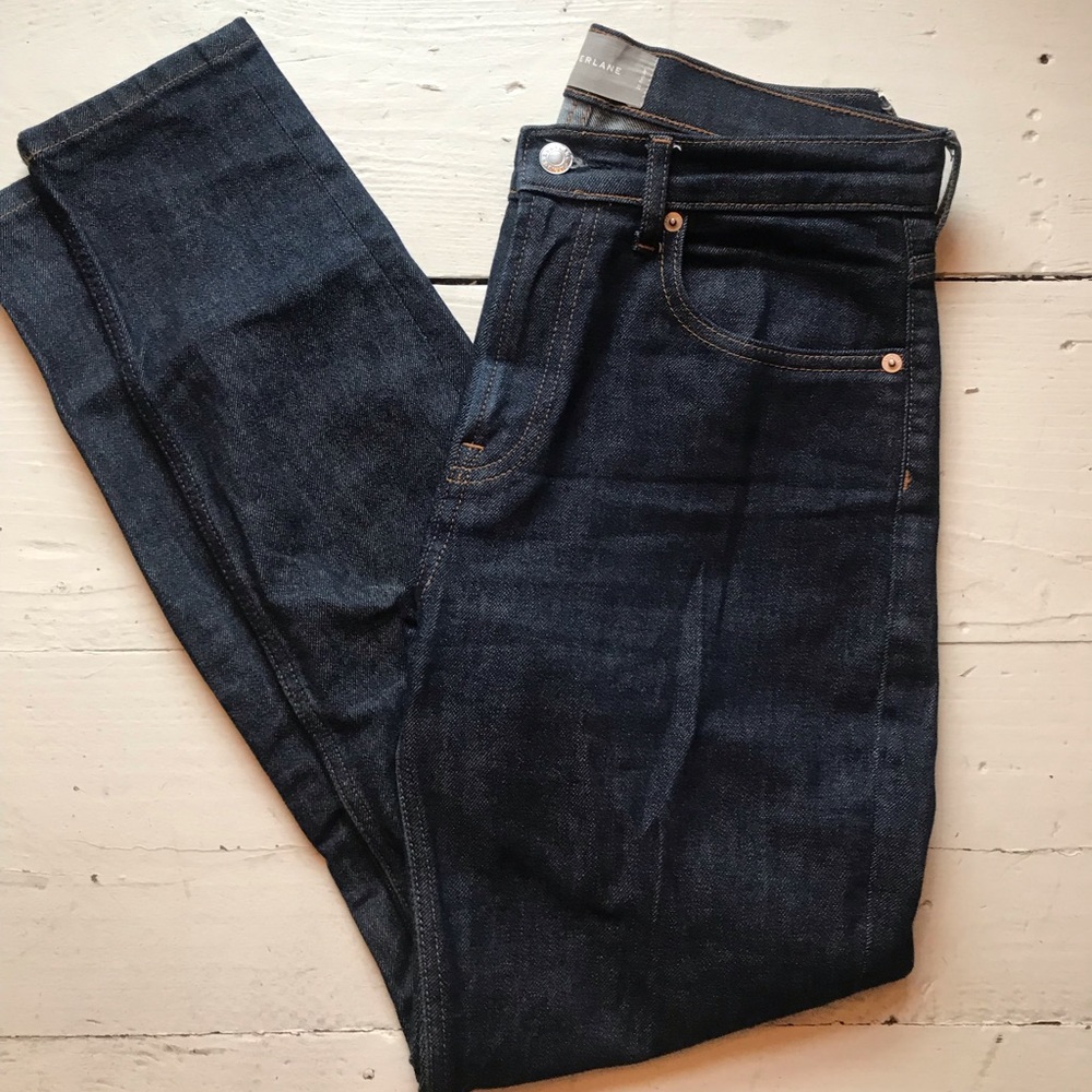 Like new everlane high rise skinny in dark indigo
